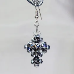 Hook pierces - Silver brass - Earrings Phoebe - Hook pierces - Silver brass - Laiton argenté